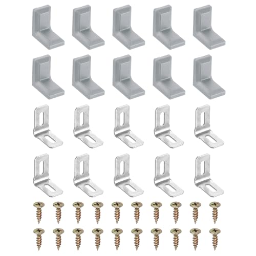 Équerre d'angle PATIKIL pour réparer un tiroir cassé ou une étagère instable avec cache