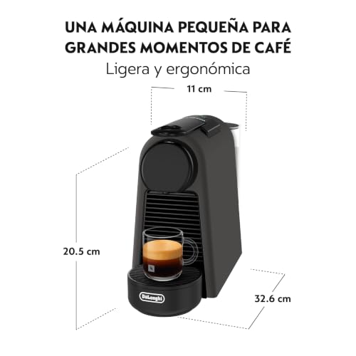 Miniatura 4 de De Longhi Nespresso Essenza Mini En85.Bkmt, Máquina De Café Automática, Máquina De Cápsulas Para Una Taza, Set De Bienvenida Incluido, Diseño Compacto, Presión 19 Bares, 1150w, Negro Mate