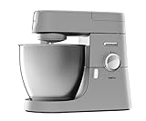 Kenwood Chef XL KVL4100S – Küchenmaschine mit großer 6,7 l Edelstahl-Rührschüssel, multifunktionaler Küchenhelfer, 1200 W, inkl. 3-teiligem Patisserie-Set, silber