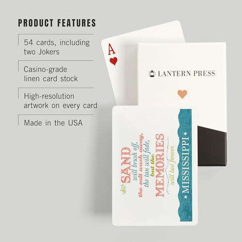 Juego de Cartas Lantern Press Mississippi Poker Size miniatura 3