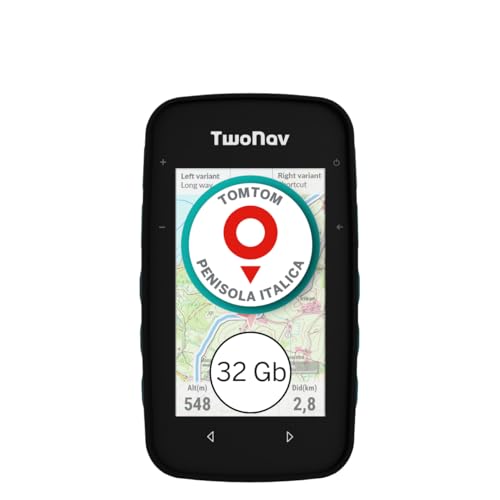 TwoNav Cross Plus (32 GB) + Carta completa Italia TomTom, GPS con schermo da 3,2 pollici per MTB, ciclismo, trekking o escursionismo