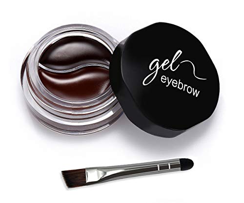Eyebrow Pomade Gel 2 in 1 Eyebrow Gel Stay Put Eyeliner kit With Eyebrow Make Up Brush Brown and dark brown Eyebrow Color 0.19 oz Eyebrows Enhancers Brow Stylist Frame and Set
