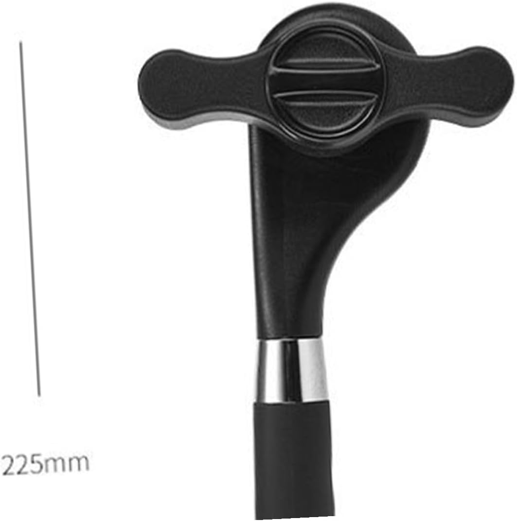 LABRIMP Stainless Steel Can Opener Safe Handheld Bottle Opener with Ergonomic Grip for Effortless Use for Kitchen Camping and Outdoor Activities Black Finish