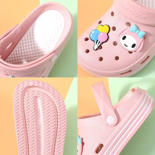 Kids Cute Girls Clogs Garden Shoes Toddler Slides Sandals Comfort Lightweight Children Water Shower Beach Pool Slippers Indoor Outdoor3