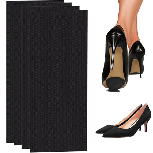 4 protectores de suela de zapatos, almohadillas protectoras para la parte inferior del zapato, almohadillas antideslizantes para la parte inferior del zapato y el talón, almohadillas autoadhesivas
