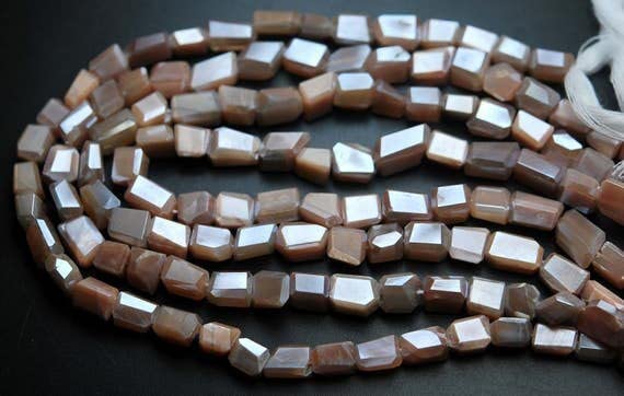 Pierre de lune chocolat facettée pour créer vos bijoux bohèmes de l'été