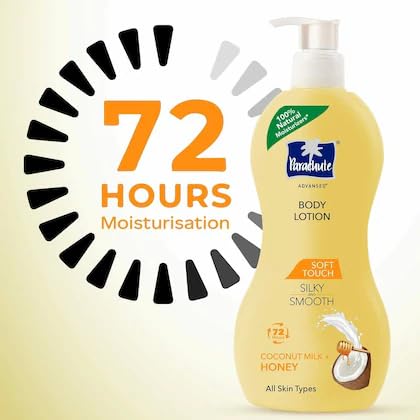 Image of Advanced Soft Touch Body Lotion for Women & Men, 400 ml | Snap2kart | Parachute Body Lotion for Men and Women