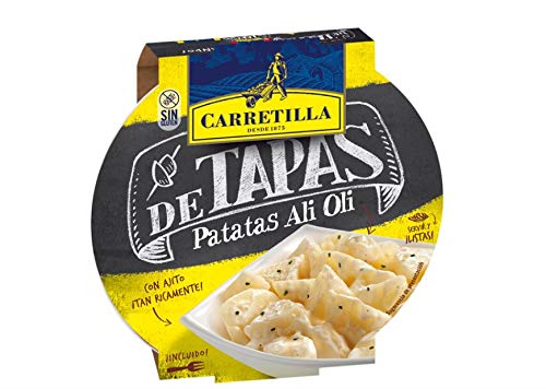 Ration de pommes de terre cuites avec sauce ali oli (ail et huile).