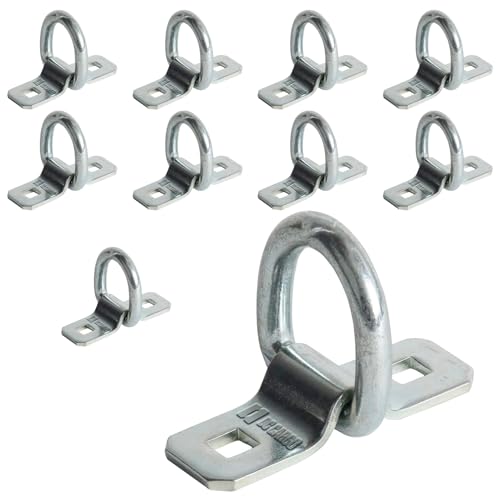 DC Cargo Mall 10 D-Ring Tie-Down Anchors, 3/8