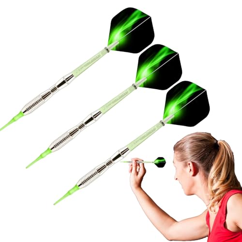 Generisch Bar Darts,Dart-Set mit weicher Spitze | Farbverlauf Professionelle sichere Dartpfeile - Dart mit weicher Spitze, Partygeschenk mit lebendigen Flügen, Dartspielzeug für Erwachsene, Barspiele