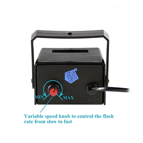 Gbgs Halloween White Strobe Light Super Bright 24 Leds, Adjustable Speed, Flash Party Lighting For Kids, Children, Christmas, Birthday, Soft Eye-Caring #TOP4