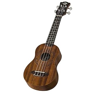 Luna Guitars UKE HONU Ukulélé Soprano Marron - Les Beatles, Paul McCartney, John Lennon, RIngo Starr, George Harrison Luna Guitars UKE HONU Ukulélé Soprano Marron – Image 3