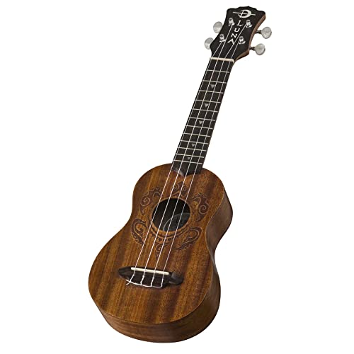 Luna Guitars UKE HONU Ukulélé Soprano Marron - Les Beatles, Paul McCartney, John Lennon, RIngo Starr, George Harrison Luna Guitars UKE HONU Ukulélé Soprano Marron – Image 4