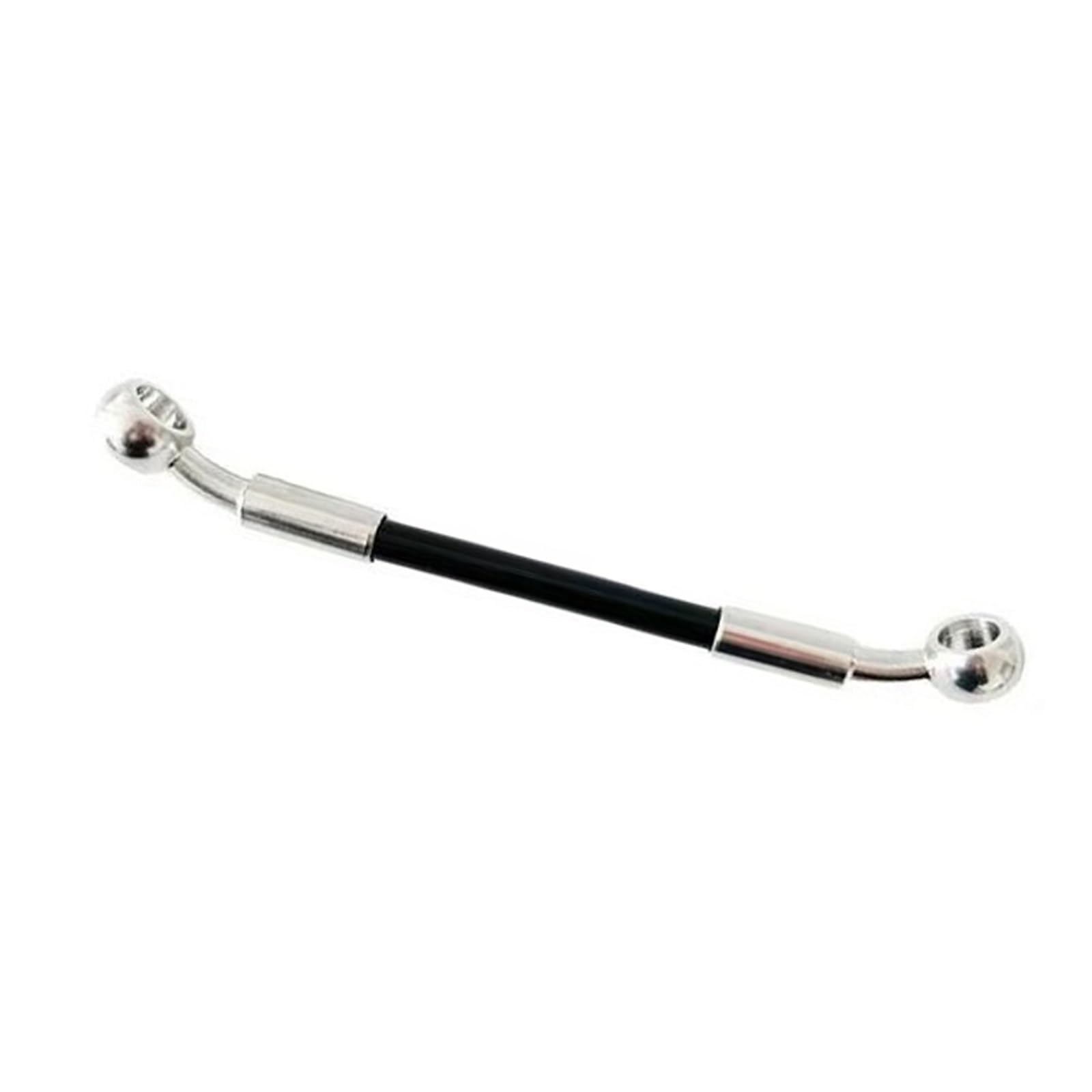 Motorcycle Brake Hose 28°-28° Motorcycle 10cm-500cm Hydraulic Brake Hose Line 10mm Banjo Braided Cable Oil Pipe Accessories(10CM)