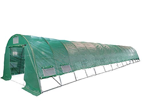 Delta 46'x13' Greenhouse (Weighing 306 lbs), Heavy Duty Hothouse Nursery,Large ...