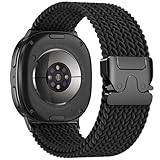 Top 10 Best Galaxy Watch Bands for Every Style and Occasion 3 Adorve Braided Solo Loop for Samsung Galaxy Watch 8 Band 40mm 44mm/Watch 8 Classic 46mm, No Gap One Click Stretchy Nylon Sport Strap with Adjustable Parachute Buckle for Galaxy Watch 8 Classic, Black