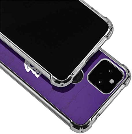 Skinit Clear Phone Case Compatible with Google Pixel 5 - Officially Licensed NBA Los Angeles Lakers Purple Primary Logo Design