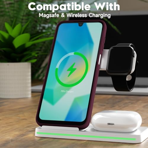 Image of DIZORO Microfiber Candy Case for Samsung M16 5g / F16 5g Smooth Touch Cushion Liquid Soft Silicone Gel Rubber Phone Cases Non-Slip Full Body Protective Shockproof Back Cover- Wine red