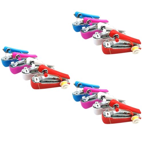 DOITOOL 3 Series Mini Maquina De Coser Multifunción Pequeño Portátil Micro Adulto Máquina De Coser De Mano Pequeña Máquina De Coser Compacto Puntadas Sostuvo El Plastico 4 Piezas X 3