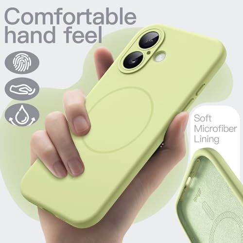 Image of JETech Magnetic Silicone Case for iPhone 17, Green