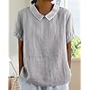 Boho-Cotton-Shirt-for-Womens-Floral-Printed-Short-Sleeve-Summer-Linen-Shirts-Casual-Collared-Trendy-Blouse-Tops Boho Cotton Shirt for Womens Floral Printed Short Sleeve Summer Linen Shirts Casual Collared Trendy Blouse Tops