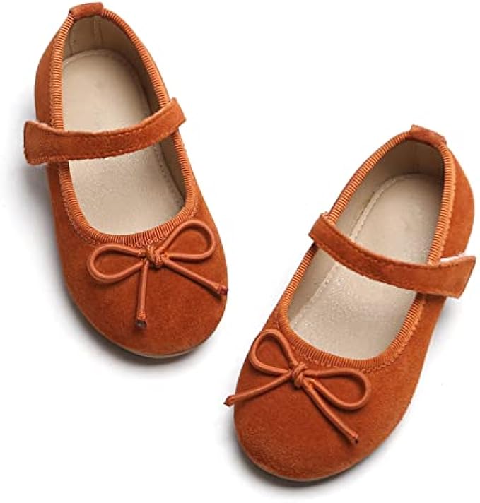 Otter MOMO Toddler/Little Girls Mary Jane Ballerina Flats Shoes Slip-on School Party Dress Shoes