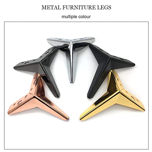 Patas de gabinete de 10 cm en hierro inclinado para renovar muebles de TV y mesitas de noche 4