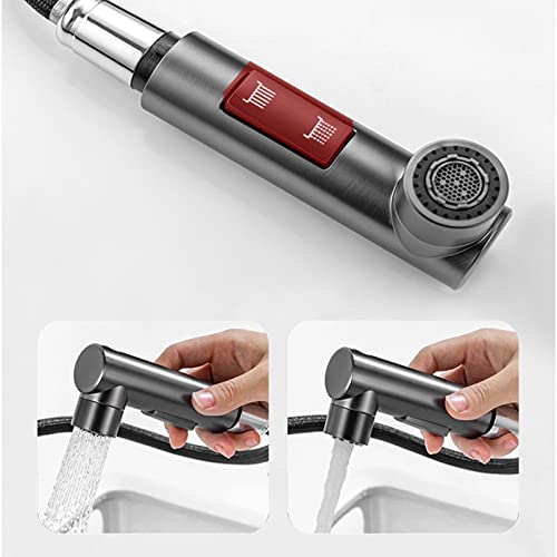 Robinet mitigeur extractible chaud et froid en version double jet - 6
