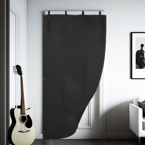 Boxer Studio Sound Dampening Blanket 48" x 78" - Door - Window - Diamond Pattern Insulated Blanket, Light Blocker, Sound Absorbing - Grommets and Loops by Boxer - Image 9