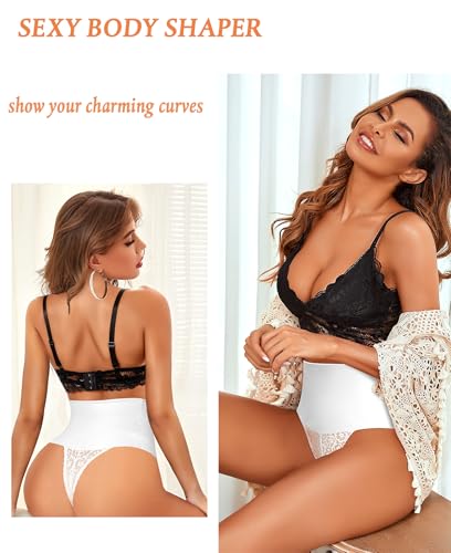 Image of Womens Thong Shapewear Mid to High Waisted Shaper Thong WN0017