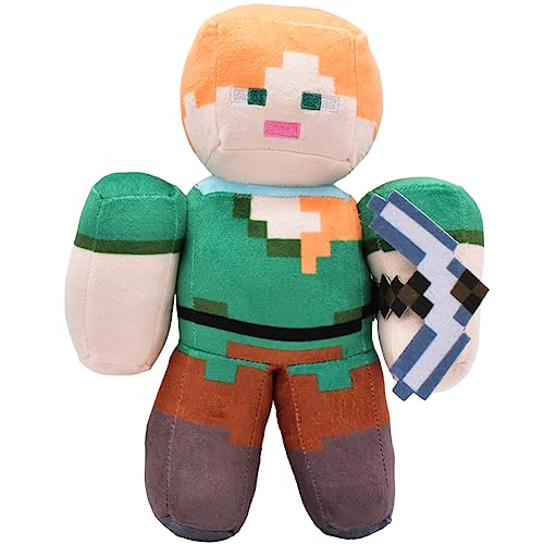 OBLRXM Lindo muñeco de Peluche Alex, m-inecraft Alex Peluche, Soft Peluche Toys, 30 cm de Juguetes Suaves de Lujoso, Inspirado en el Personaje del Juego Alex, los fanáticos aman Las Colecciones