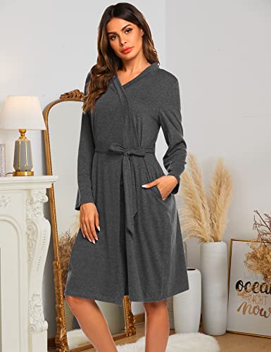 Ekouaer Birthing Robe Maternity Nightgown For Hospital Pregnancy Robes Plus Size Maternity Bathrobe Grey Xl #TOP2