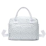 MEXS Insulated Lunch Bag for Women Men Large Reusable Lunch Box Adult Leakproof Portable Cooler Tote Bags for Work Picnic (lavender)