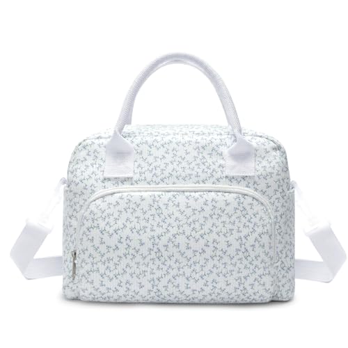 MEXS Insulated Lunch Bag for Women Men Large Reusable Lunch Box Adult Leakproof Portable Cooler Tote Bags for Work Picnic (lavender)