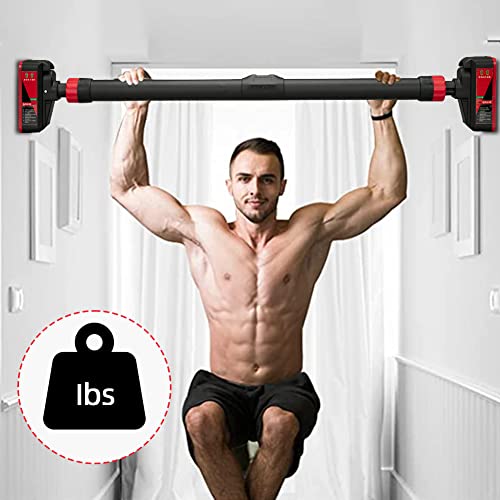Sainspeed Pull Up Bar No Screw Installation Doorway, Strength Training Pull-Up Bars,Adjustable Width Safety Locking, Pullup Bar For Home Fitness Gym Equipment 550Lbs #TOP5