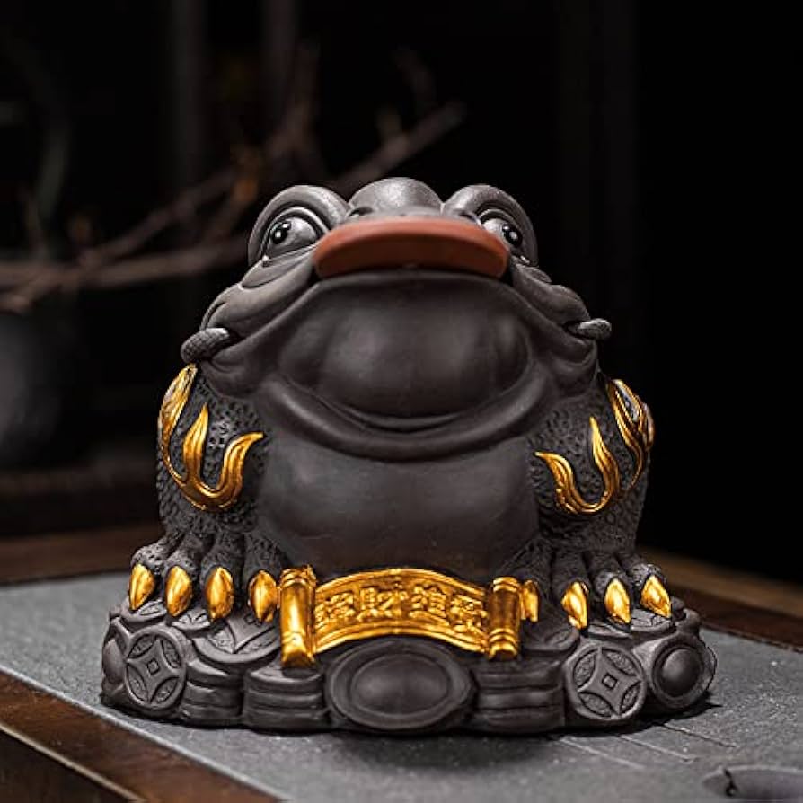 金蟾 置物 銅細工 蟾蜍 蛙 茶寵 装飾品 工芸品 美術品 Amazon.co.jp: 銭蛙 金蟾 茶寵 三本脚の蛙 三足蟾 茶の寵 茶宠