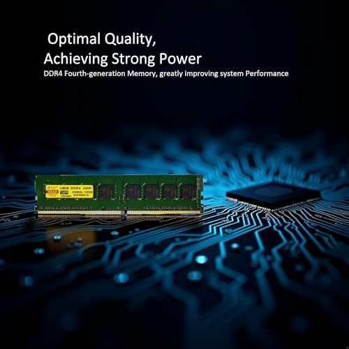 Image of Dolgix Gold 16GB DDR4 2400MHz Desktop RAM (Memory) U-DIMM | Long-DIMM | CL- 17 | PC4-19200 | 2Rx8 Dual Rank | 5Year -Warranty (Made in India)