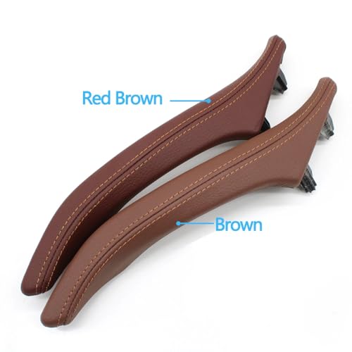 Lhd 7 peças painel de apoio de braço da porta interior puxador com capa externa de couro para bmw sé