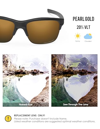 Image of BLAZERBUCK Anti-salt Polarized Replacement Lenses for Oakley Thinlink OO9316 Sunglass