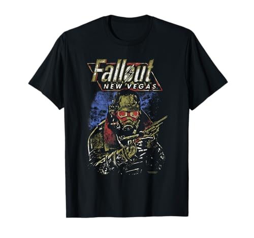 Fallout New Vegas Ranger Vintage Distressed Video Game T-Shirt
