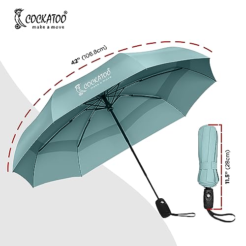Image of Cockatoo Rain-Guard Automatic Umbrella With 8 Ribs, Material- Polyponee, Umbrella For Women & Men, With Auto Open-Close Button