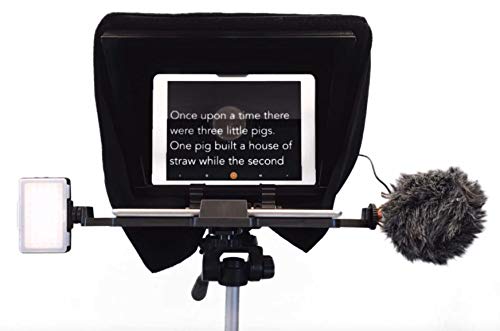 Teleprompter Simple Professional Portable use Any Tablet, iPad or Phone. 70/30 Beam Splitter