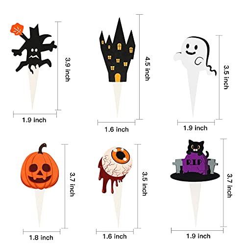 Homyplaza 150 Pcs Halloween Cupcake Case Liners Holders Toppers Wrappers Disposable Baking Cups Muffin Liners For Halloween Party Decoration Standard Paper Party Supplies #TOP3