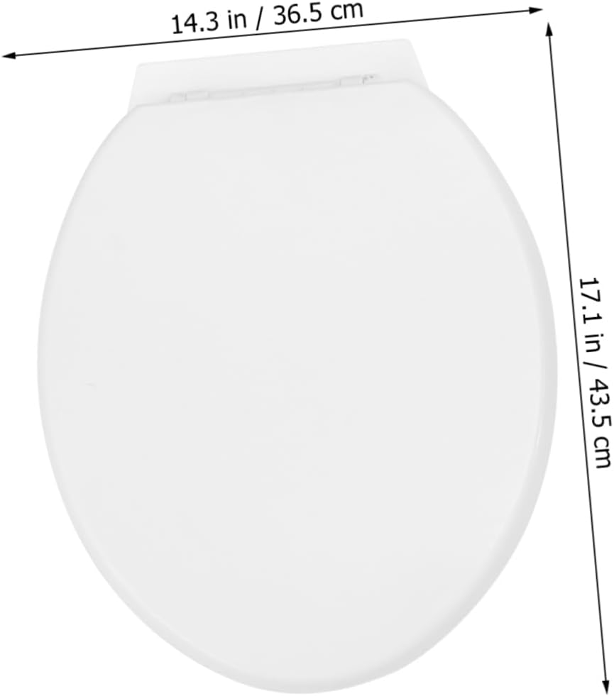 Toilet Seat Elongated Home Toilet Seat Cover Pp Board Hinge Pp Bathroom Lid Sturdy