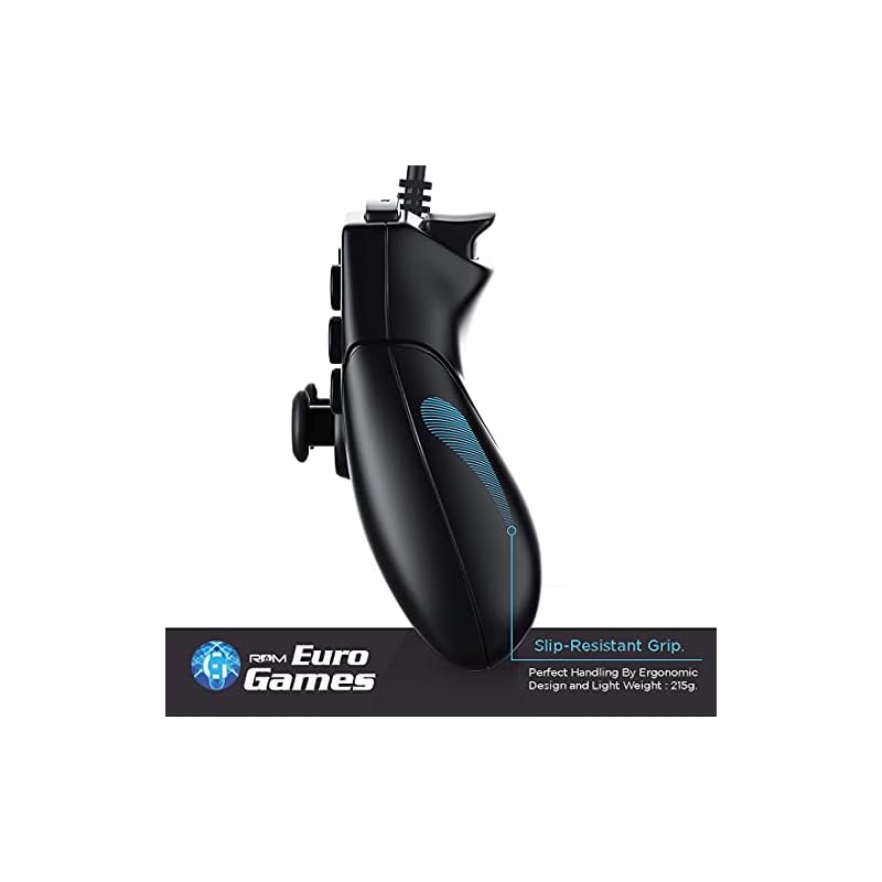 RPM Euro Games Laptop/PC Controller Wired for Windows - 7, 8, 8.1, 10 and XP, Ps3(Upgraded with XYAB Buttons) - Image 3