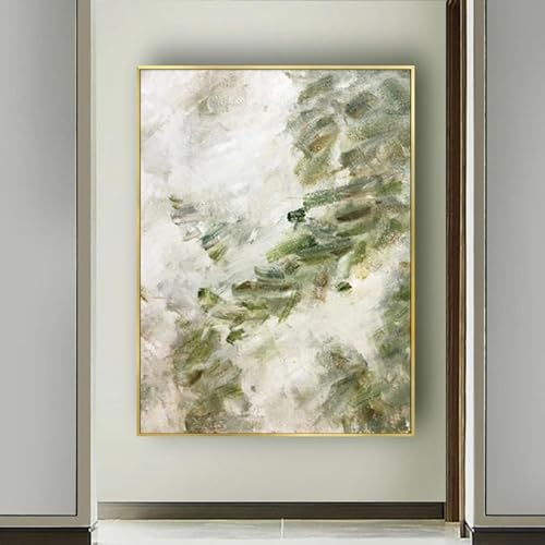 Tableau sur toile peinture à l'huile YAJNILUCK œuvre d'art avec cadre intérieur