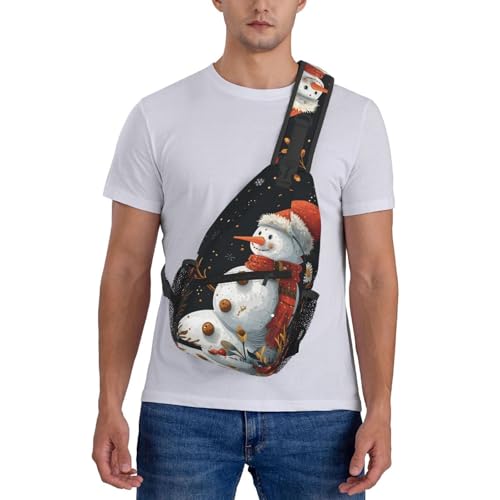 Mochila cruzada unisex ligera con diseño navideño miniatura 7