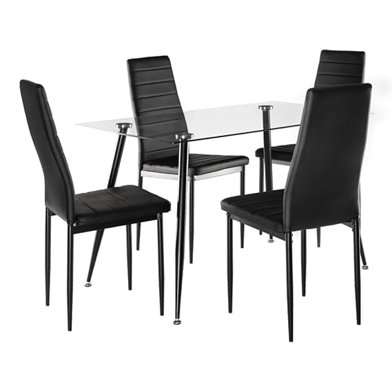 Dining Table 4 Seater | Dining Table, 4 Seater Dining Table Set, Glass Dining Table 4 Seater ...
