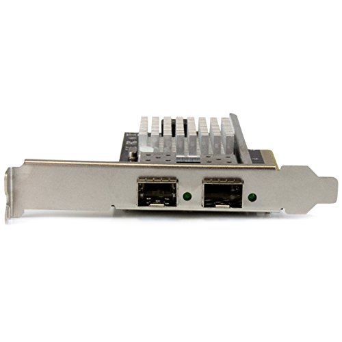 Image of StarTech Dual-Port 10G SFP+ Network Card, Intel 82599 | 2x 10G Open SFP+ Multimode LC Fiber Connector, PEX20000SFPI
