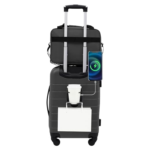 Can luggage have a charger built in Wrangler Smart Luggage Set with USB Port